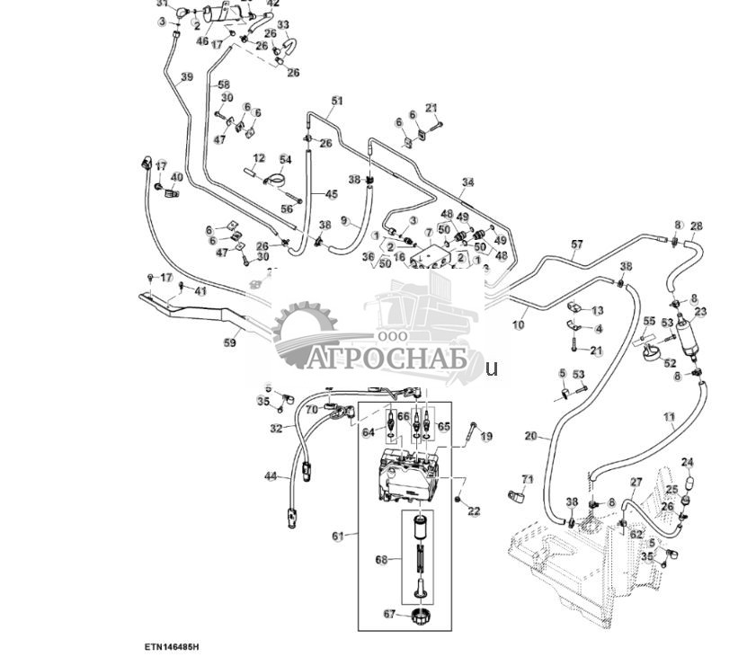 Трубопроводы DEF и насос, двигатель объемом 15,0 л (800141 - 801461) - ST850819 199.jpg